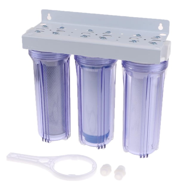 Rongfmy 3-Stage 10" Whole House System Carbon Sediment Sediment s Filtration