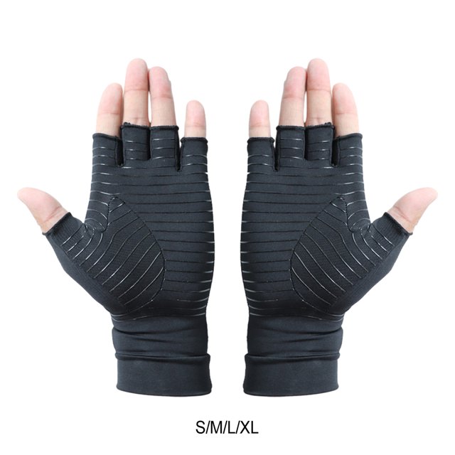 Baohd Compression Gloves Soothe Aching Joints Gracefully Easy To Wear black XL 1Set