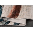 thumbnail image 4 of LaDole Rugs Turquoise Blue Ivory Red Marble Pattern Lava Modern Abstract Area Rug For Living Room Bedroom, 4 of 9