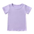 thumbnail image 4 of LSLJS Newborn Infant Baby Girl Boy Clothes Short Sleeve Tops T-Shirt+Shorts Solid Color Two Piece Outfits Set, 4 of 8