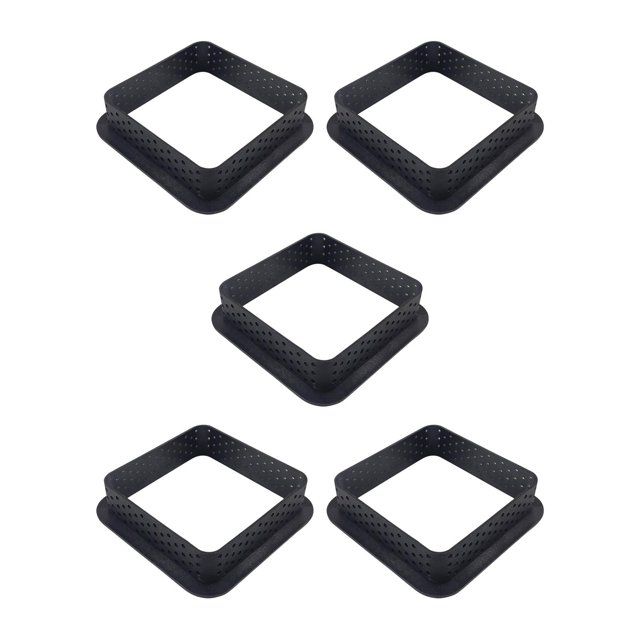 5Pcs Perforated Cake Mold Pie Cheese Cutter Non-Stick Salad Dessert Die DIY Tart E