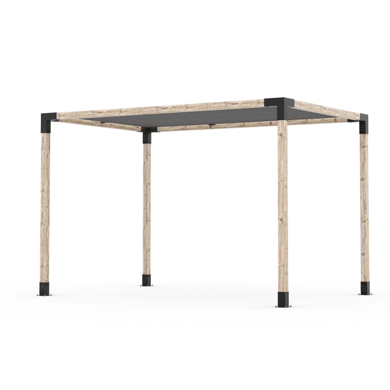 Toja 8' X 12' Pergola Kit With Shade Sail For 4X4 Wood Posts