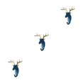 thumbnail image 2 of Wweixi Coat Hooks Easy To Install And Wide Application For Added In Daily Life Retro blue (deer) 3Set, 2 of 6