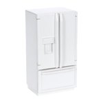 ZLight Dollhouse Miniature Réfrigérateur de réfrigérateur Portes de travail et tiroirs Accessoire pour la décoration Dollhouse