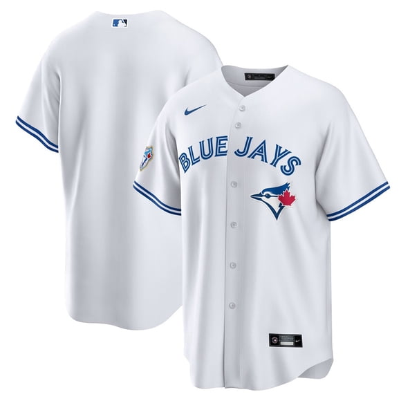 Chandail Réplique Alternatif pour Hommes Blue Jays de Toronto Nike 50e Anniversaire Moyen - Blanc