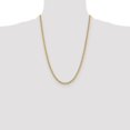thumbnail image 2 of Diamond2Deal 14K Jaune Gold 3.8 mm Corde Régulière Chain Collier for Hommes 24, 2 of 7