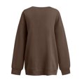 thumbnail image 4 of EGNMCR Chandails à Capuche pour Femmes, Chandails pour Femmes, Chandail d'Halloween Femmes Citrouille Café Chandails Graphiques Mignons Chandails d'Halloween Automne Chandail Col Rond Femmes Blouse, 4 of 6