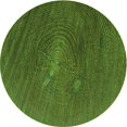 thumbnail image 1 of Ahgly Company Tapis d'Intérieur Ronds Lavables à la Machine, Style Transitionnel, Vert Forêt Sombre, 6 Pieds Rond, 1 of 7