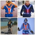 thumbnail image 3 of Gilet Réfléchissant à DEL Ajustable pour la Sécurité Nocturne - Design en V Élastique Bleu, Parfait pour la Course, le Vélo et les Activités de Plein Air, 3 of 6