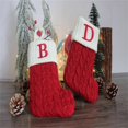 thumbnail image 5 of 1~10PCS Christmas Socks Letter Snowflake Pattern Knitting Christmas Stocking  Gift Bag Christmas Decorations for Home 2022, 5 of 5