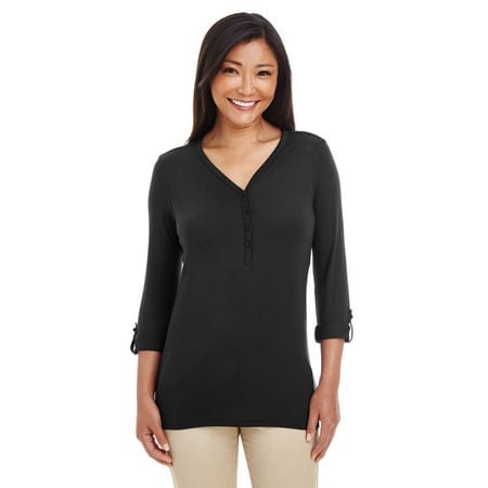 Devon & Jones Haut en Tricot Convertible à Manches en Y pour Femmes