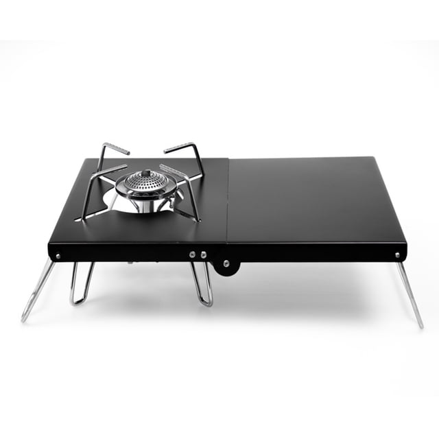 Support de Poêle de Camping Pliant Coupe-Vent pour l'Extérieur, Station de Cuisson, Table pour Camping, Randonnée, Backpacking, Pique-Nique
