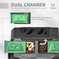 thumbnail image 4 of Outsunny Composteur Extérieur à Double Chambre Rotatif à 360° Vert, 4 of 9