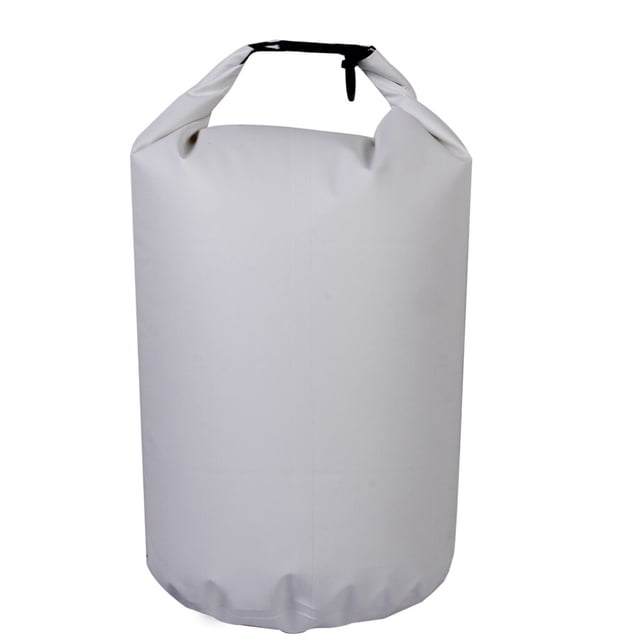 Baohd Sac Étanche Étanche 15 L pour Camping Bateau Pêche Rafting Blanc