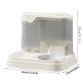 thumbnail image 3 of Automatic Pet Feeder and Water Dispenser Set Large Capacity Food Water Bowl for Dogs Cats Animals, 3 of 4