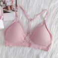 thumbnail image 1 of Big Girls Training Bras Slim Soft Cup Hasp Teen Small Vest Design Wireless Bra, 1 of 4