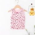 thumbnail image 2 of MIASHUI Débardeurs Graphiques Sans Manches pour Tout-Petites Filles Camisoles pour Enfants Filles, Rouge, 8-9 Ans, 2 of 3