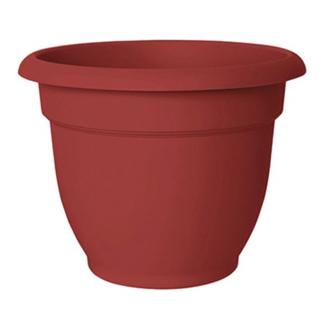 Jardinière en Forme de Cloche Ariana de 8 Po, Rouge Brûlé
