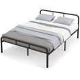 thumbnail image 1 of Giantex Full/Twin Metal Bed Frame, Heavy-Duty Mattress Foundation w/Headboard & Footboard, No Box Spring Needed, Easy Assembly, 1 of 1