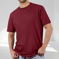 thumbnail image 2 of Diufon Men's Athletic T-Shirts Cotton Breathable Short Sleeve Crewneck Pullover Tops Solid Color Basic Shirt, 2 of 7
