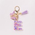 thumbnail image 1 of TopLLC Tools&Home Improvement Initial Letter Keychains For Women Tassel Purple Cute Car Keychain For Wallet Backpack Bag A chopper, 1 of 4