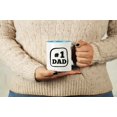 thumbnail image 2 of Inkdotpot #1 Dad 11 OzCeramic CoffeeMugsGreat Gift For Father's Day Birthday Gift Novelty Mug -Blue, 2 of 6