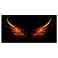 thumbnail image 2 of Ailes de l'Enfer sur Fond Noir - Toile d'Art Mural Abstrait, 2 of 3