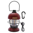 thumbnail image 1 of Retro Style Camping Lantern Lamp Hanging Light for Backpacking Lighting with Hook Outdoor Red, 1 of 7