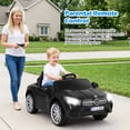 thumbnail image 4 of OLAKIDS 12V Electric Kids Ride On Car, Licensed Mercedes Benz SL500 Toy Car with Remote Control, MP3 Plug, USB, 2 Speeds, LED Lights, Battery Powered Toy Vehicle for Toddler Children, 4 of 9