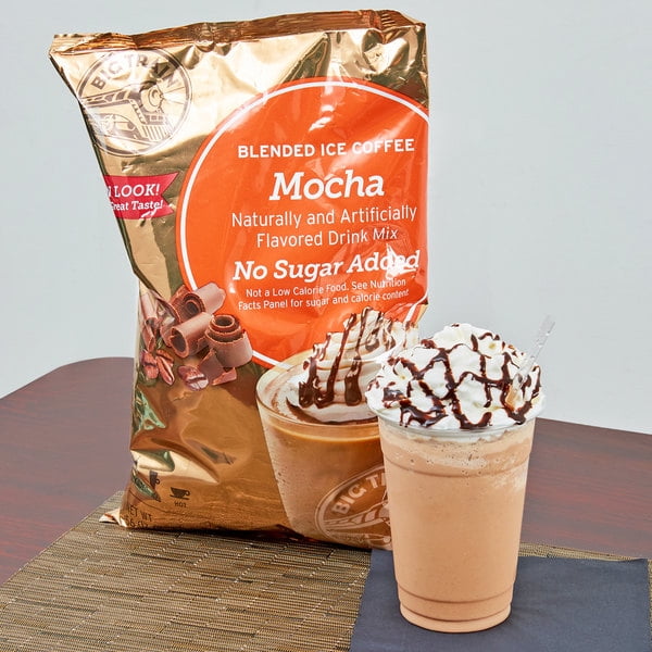 Big Train 3.5 lb. Reduced Sugar Mocha Blended Ice Coffee Mix