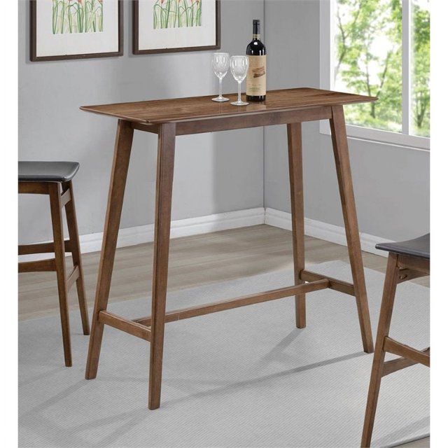 Stonecroft Furniture Table de Bar Milieu du Siècle en Noyer Naturel