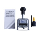 thumbnail image 4 of Rongfmy Numbering Machine Metal Auto Number Stamp for Serial Number Tickets Numbers 8 digits, 4 of 5
