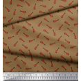 thumbnail image 3 of Soimoi Modal Satin Tissu Guitare Instrument de Musique Tissu Imprimé 1 Yard 42 Inch Wide, 3 of 3