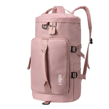 Sac de Sport pour Femmes, Petit Sac de Sport 35 L avec Compartiment à Chaussures, Poche pour Articles Mouillés et 7 Poches, 17,3 Po x 6,3 Po x 10,2 Po, Bleu/vert/noir