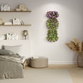 thumbnail image 4 of Simulated Rose Bouquets Simulated Flower Wall Hanging Baskets Decorative Landscaping Artificial Flowers Rattan Home Decor Flowers 85cm, 4 of 5