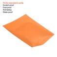 thumbnail image 4 of Unique Bargains Card Sleeves Waterproof Soft Trading Cards Protector Orange 2 Pack/100 Sleeves, 4 of 5