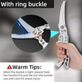 thumbnail image 2 of Kitchen Knife Set with Scissor,Stainless Steel Kitchen Shear and Professional Butcher Knife Hammered Non Stick Blade Cooking Tool, 2 of 6