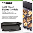 thumbnail image 2 of Presto XL Cool-Touch Electric Griddle with Warming Tray, Ceramic Nonstick, Black, 2 of 10