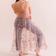 thumbnail image 4 of Jupe en Maille Transparente Taille Haute pour Femmes, Tenue de Plage, Jupe Maxi Plissée, 4 of 5