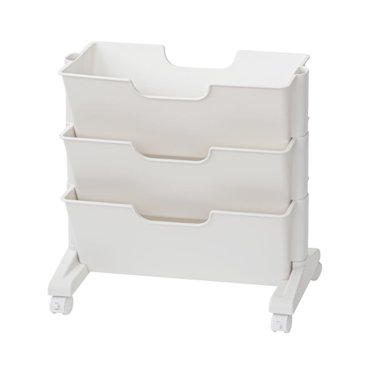 Mobile Bookshelffor Room,Movable Bookshelf White 3 Rolling Organization Shelf Movable Storage Shelf Impressive Results