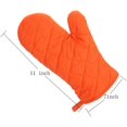 thumbnail image 2 of Oven Mitts, Premium Heat Resistant Kitchen Gloves Cotton & Polyester Quilted Oversized Mittens,Pink, 2 of 6