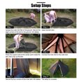 thumbnail image 3 of Solo Camper's All-in-One Weatherproof Pyramid Tent Kit with Chimney Port - Lightweight 2.3kg Double-Layer Shelter (Outer & Inner Tent) Including Aluminum Pole, Fireproof Cloth, and Carry Bag - Khaki, 3 of 6