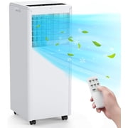 Portable Air Conditioner 8000 BTUs, Portable AC, Air Conditioner Fan & Dehumidifier Mode, AC for Room with Sleep Mode, 2 Wind Speeds and LED Display, Cool Rooms up to 250 Sq.Ft, Black Cover