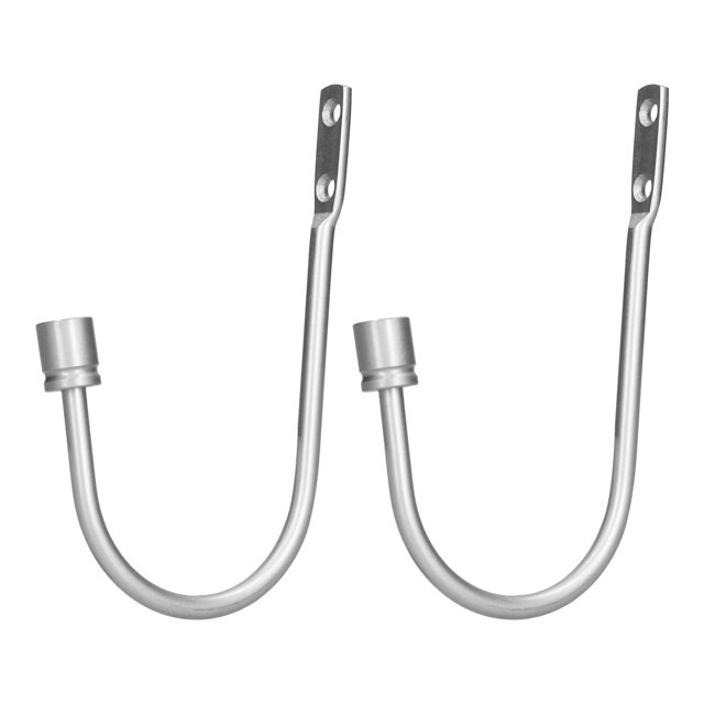 Crochet de Draperie, Crochet de Rideau Électroplaqué 2 Pcs pour Bureau pour Chambre pour Maison Argent