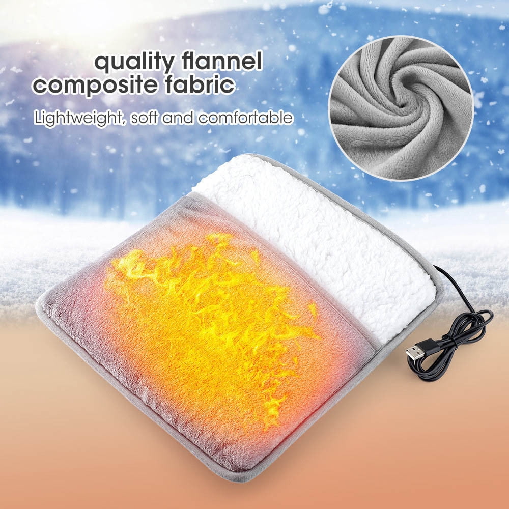 ZZkhGO Foot Warmer, Rechargeable Heating Pad for Feet, USB Powered Warm Mat for Home Office