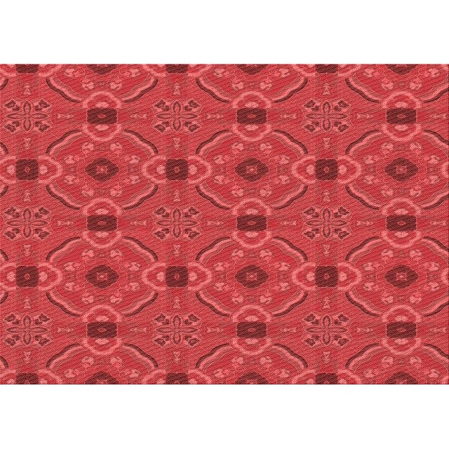 Ahgly Company Tapis Rectangulaire Lavable en Machine Rouge Transitionnel, 8 Pieds x 10 Pieds