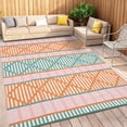 thumbnail image 3 of Garvee 8'x10' Outdoor Rug Waterproof Outdoor Patio Rug Mat, Reverisble Plastic Straw Outdoor Rug for RV Camping Picnic Beach Balcony, Colorful, 3 of 6