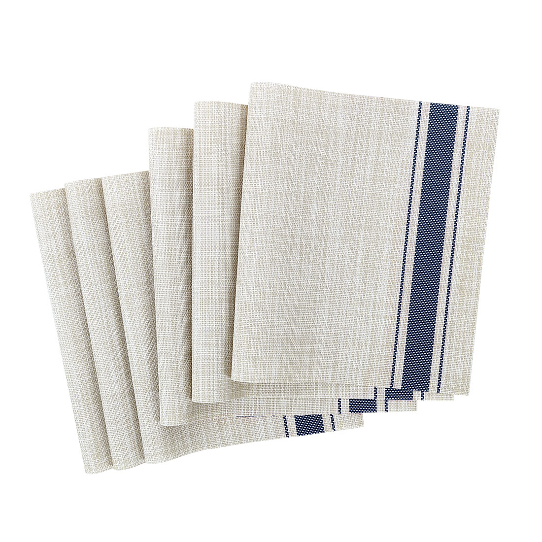 Unique Bargains 4/6pcs Heat Insulated Placemats Anti-slip Washable PVC Table Mats