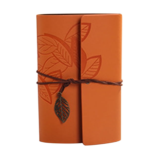 Clearance! beishanbush Home Decor European -Style Retro Noteping Book Creative Travel Diary Notebook Stationery Live Page Logo Leather Paper One Size Multi-Color
