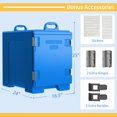 thumbnail image 2 of Costway Transporteur de Poêle Alimentaire Isolé à Chargement en Extrémité Chaud et Froid Capacité de 5 Poêles avec Poignées, 2 of 9
